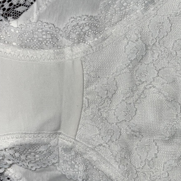 WHITE Lolita Kawaii High waist Lace front Cotton Panties. Soft and sensual. - Picture 5 of 5